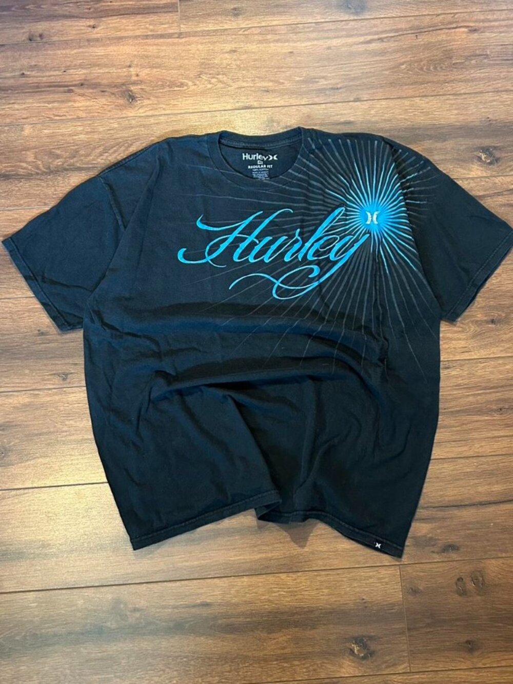 Hurley Men's Black and Grey T-shirt